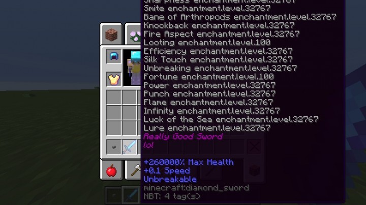 how to give an item with enchantments