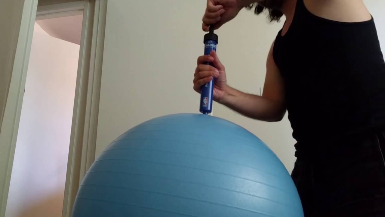 how to inflate fitness ball