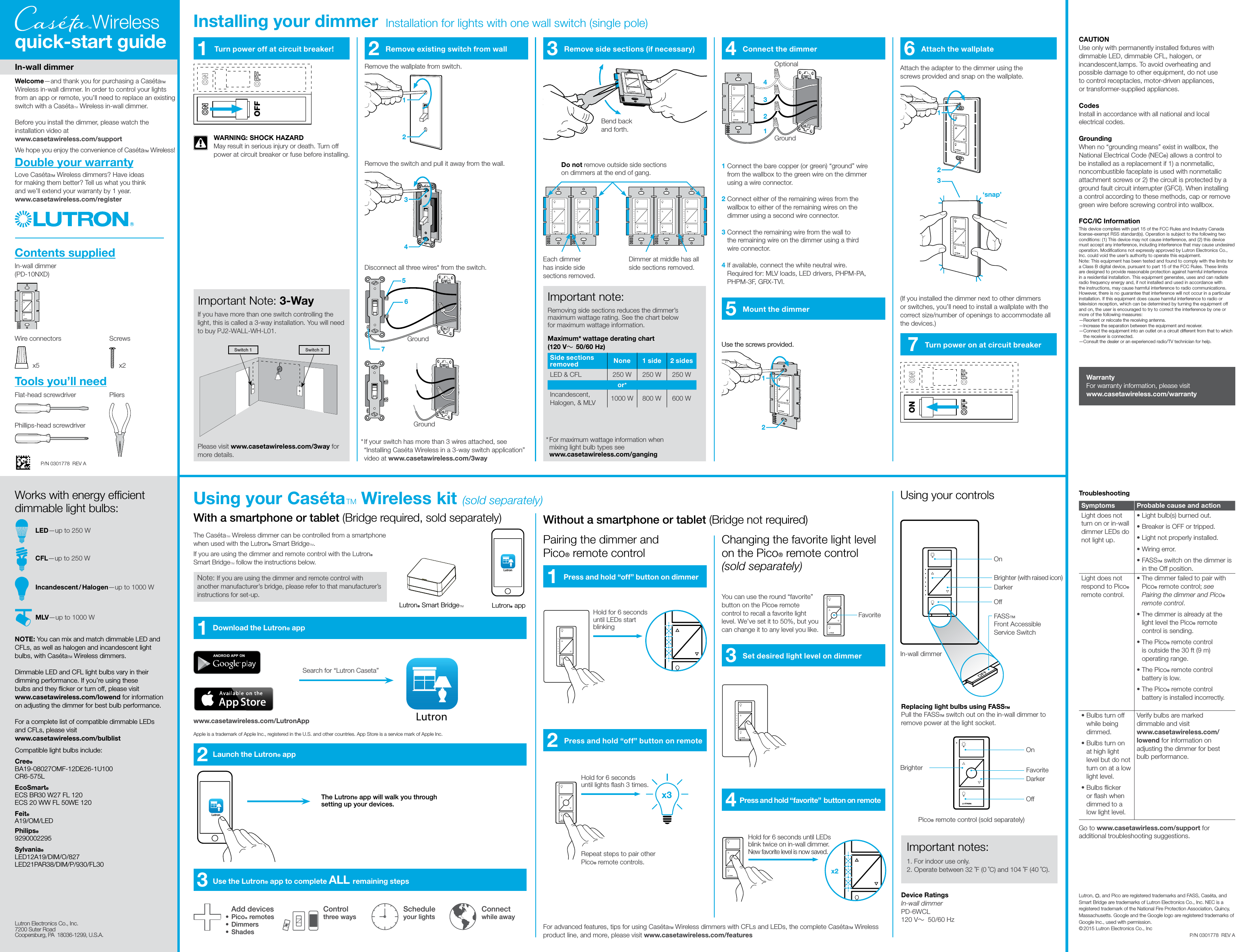 how to program lutron dimmer switch