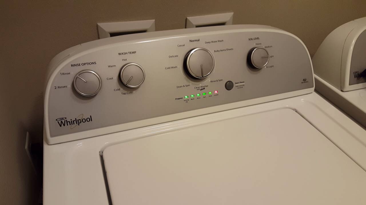 how to restart whirlpool washer