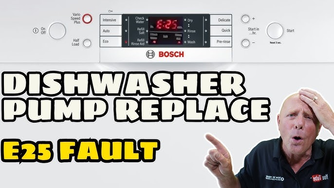 how to unblock bosch dishwasher