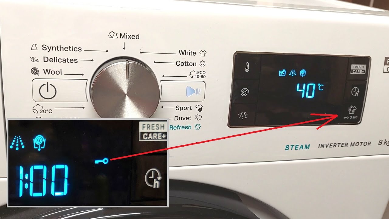 how to unlock whirlpool washer control lock