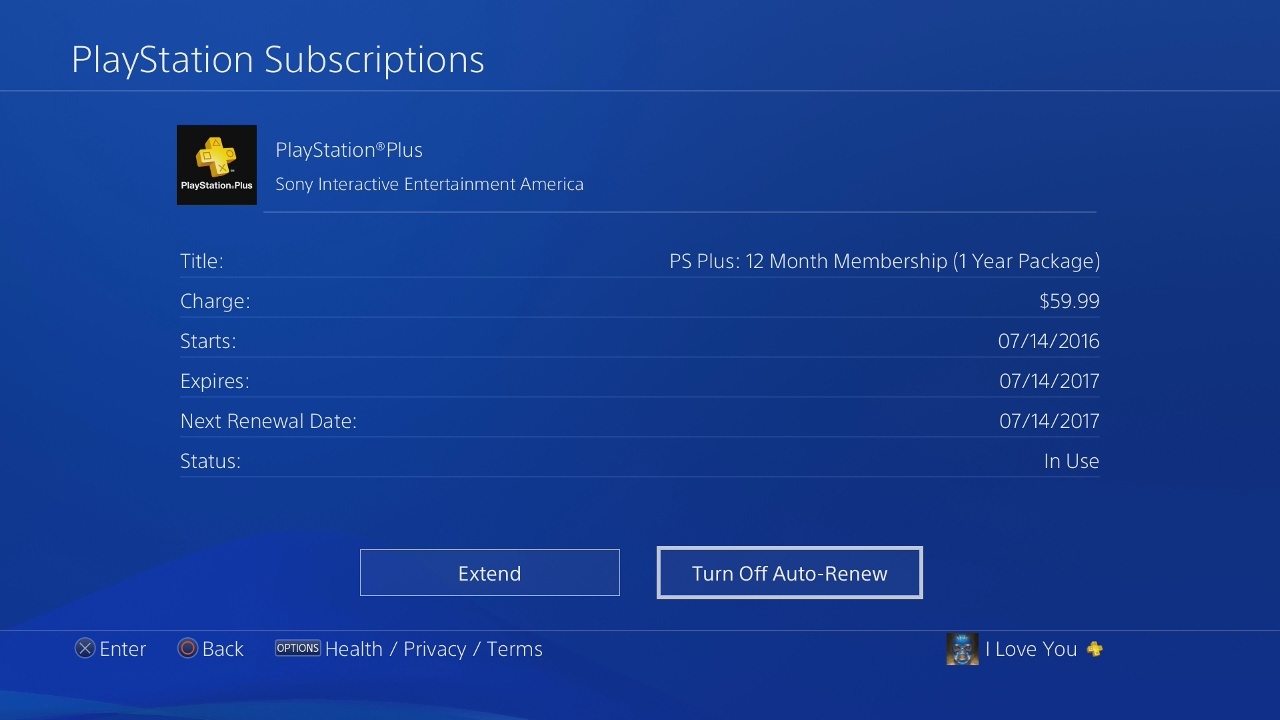 how to unsubscribe playstation plus ps4