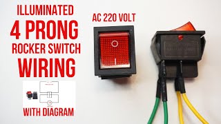 how to wire a toggle switch with 4 prongs