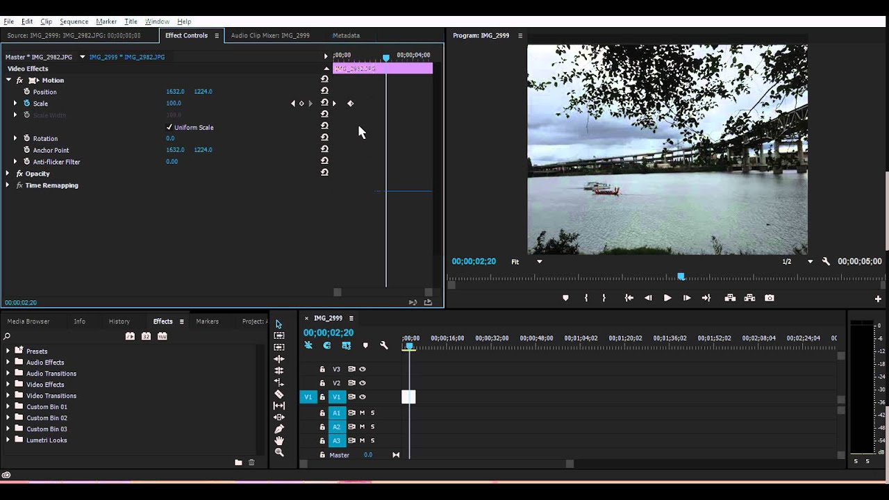 how to zoom in in premiere pro