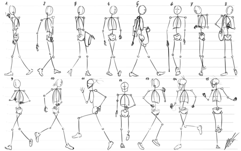 human figure poses