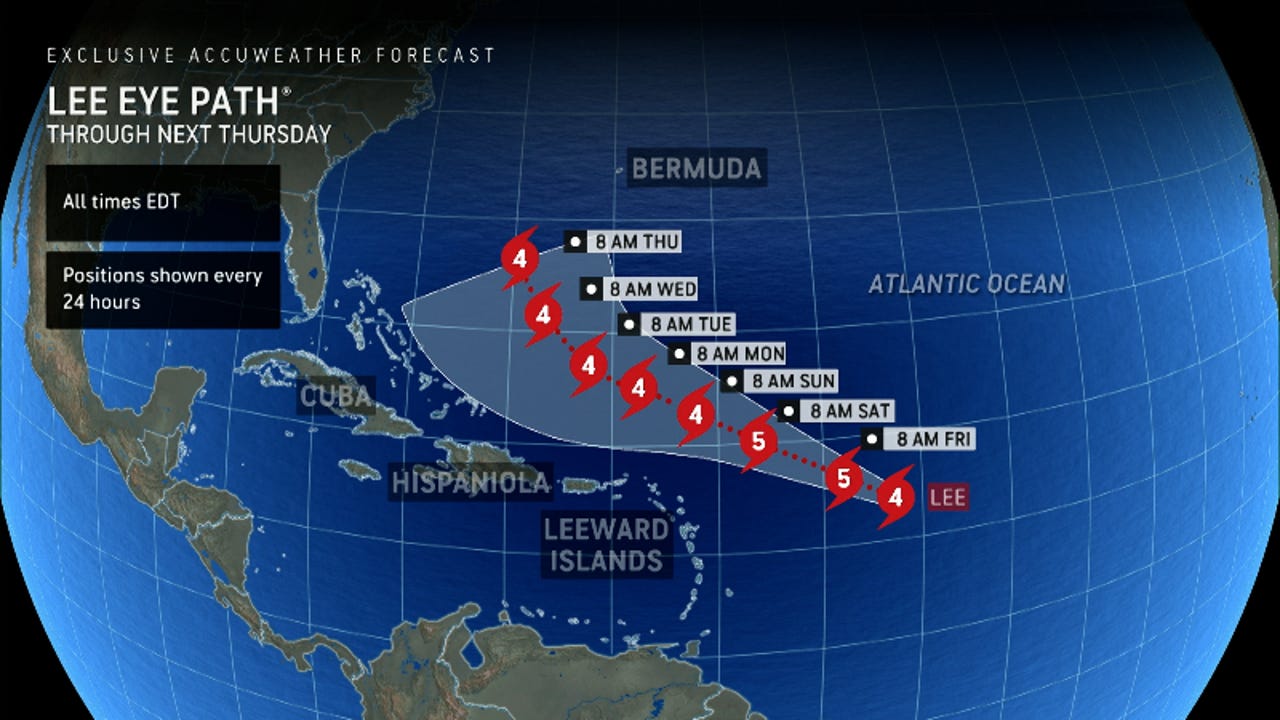 hurricane lee tracker