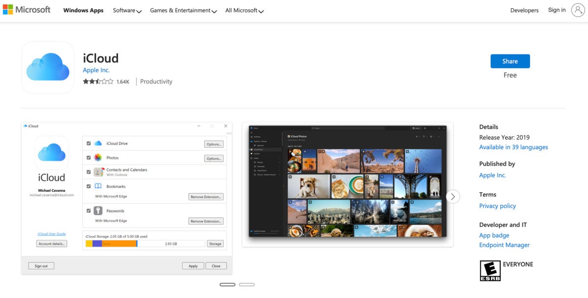 icloud desktop app