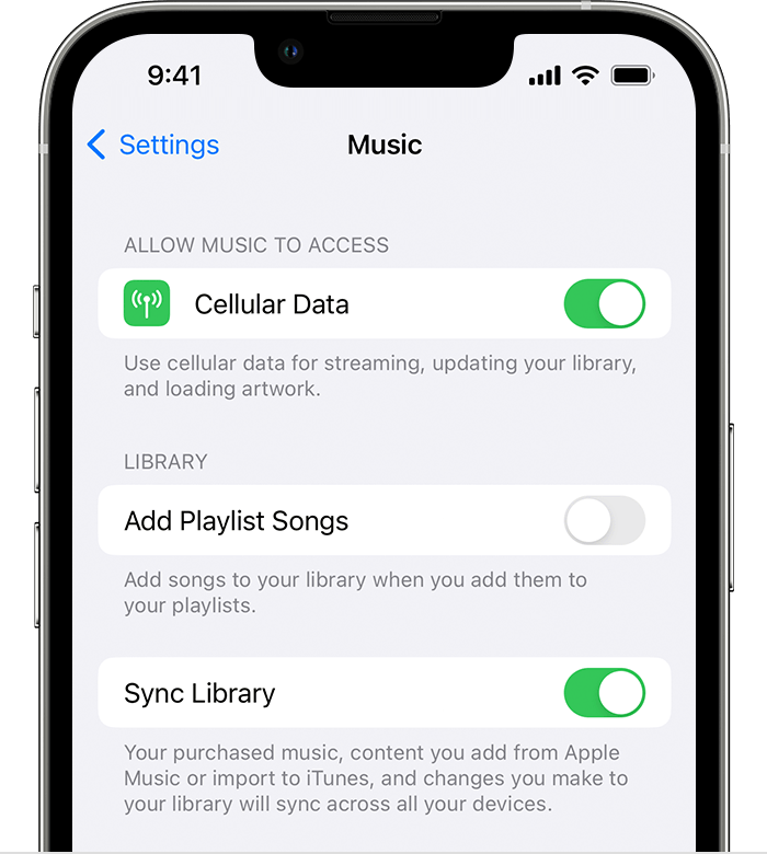 icloud music library