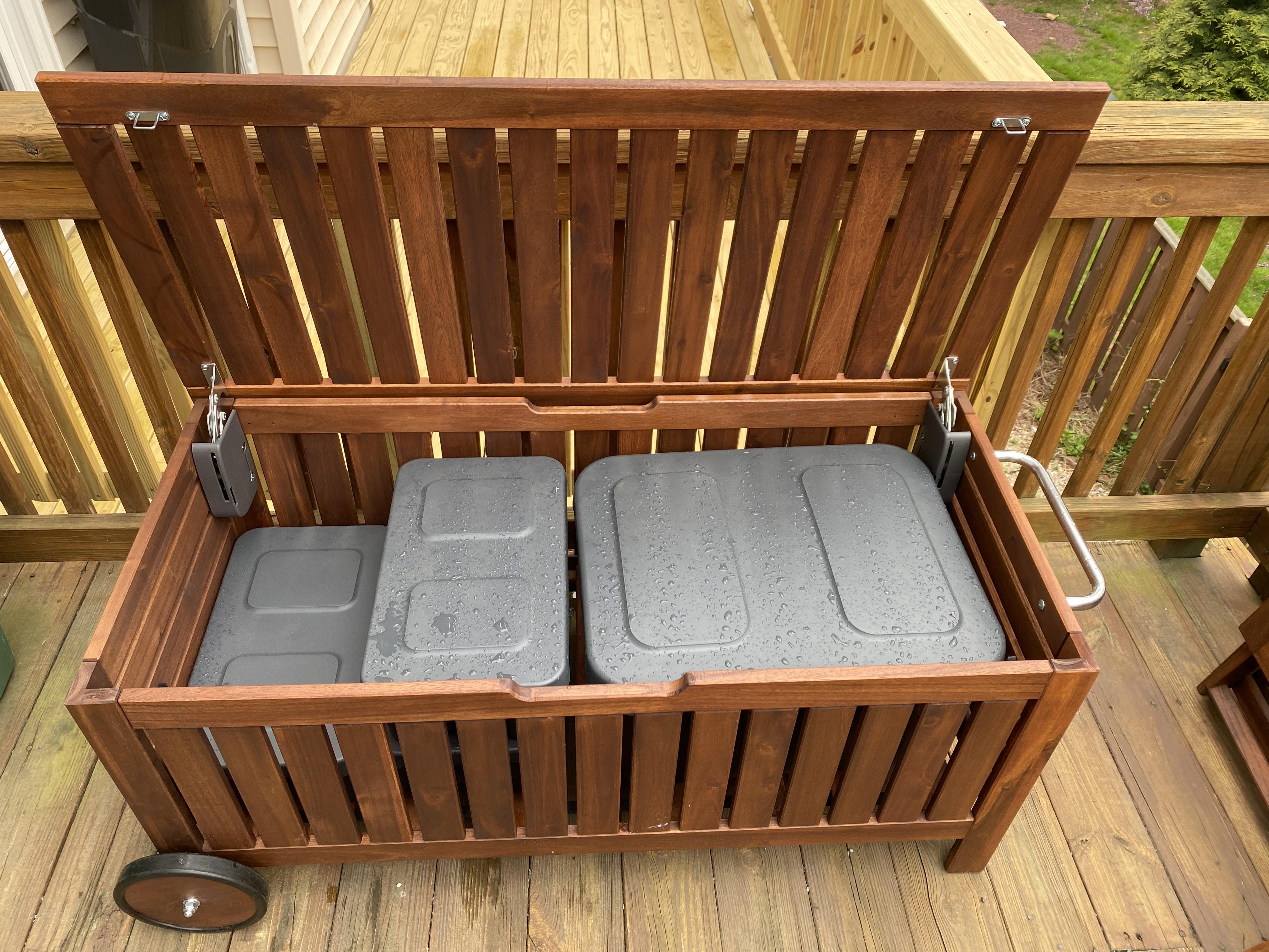 ikea outdoor storage bench