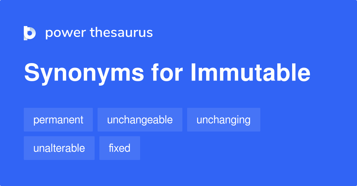 immutable synonym