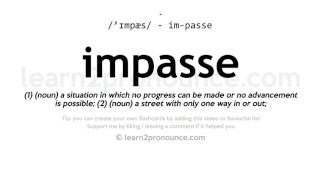 impasse pronunciation