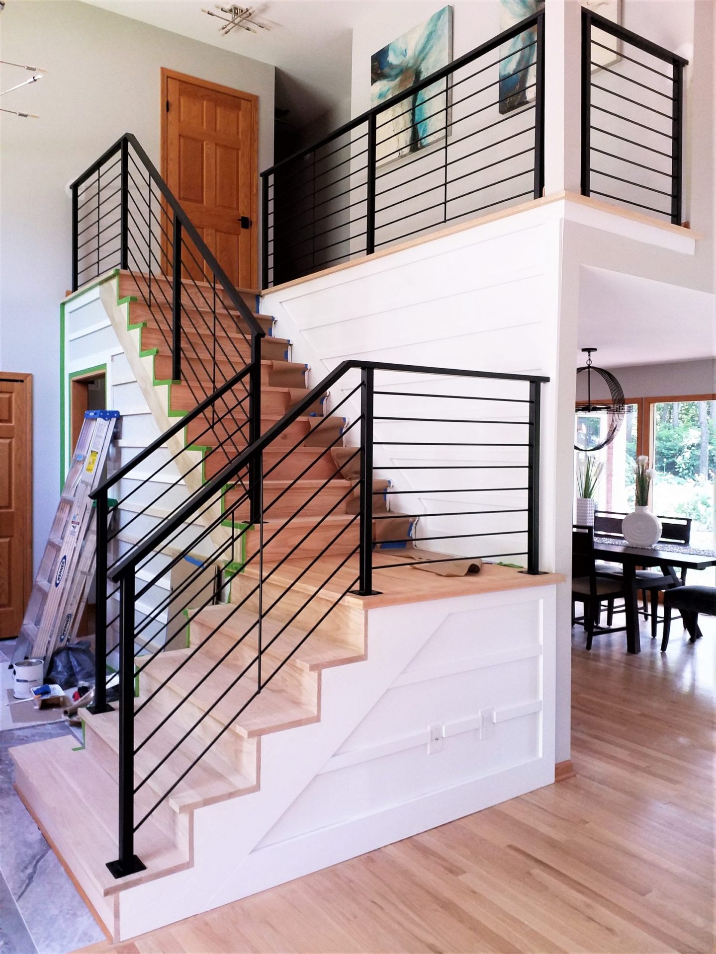 indoor metal railings