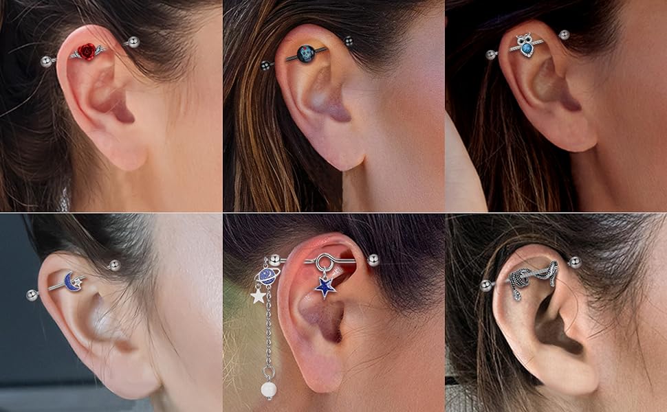 industrial ear piercing jewelry