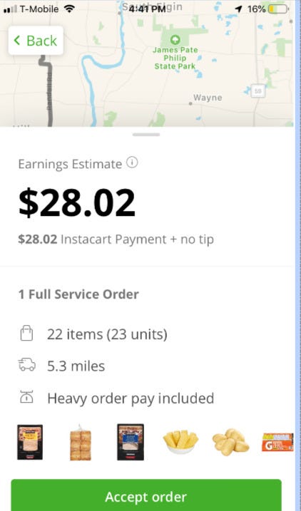 instacart pay rate