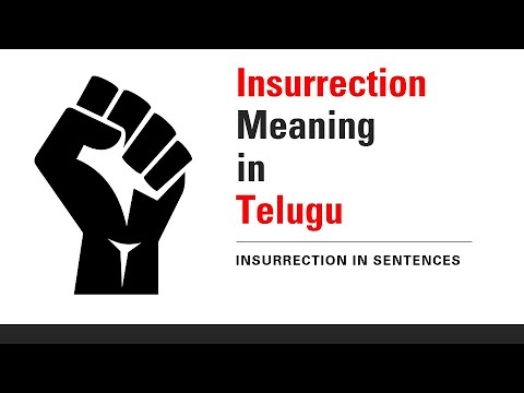 insurrection meaning in telugu