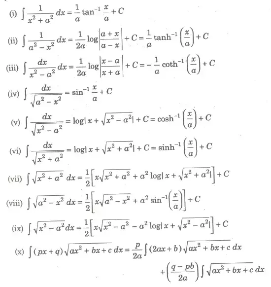 integral 1 a 2 x 2 1 2