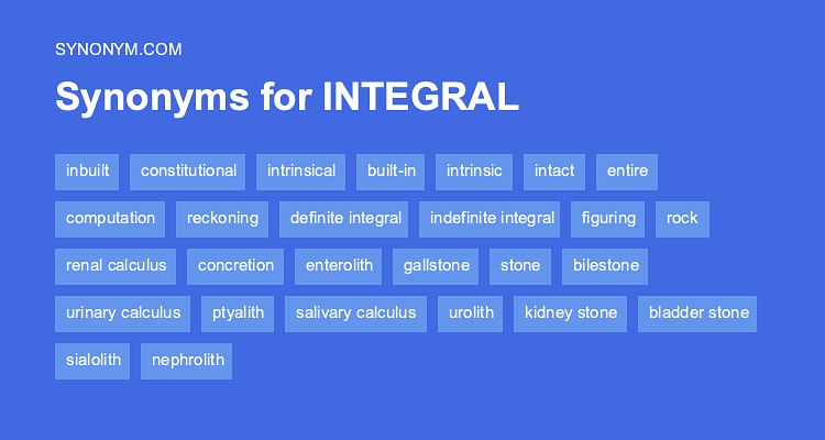 integral synonym