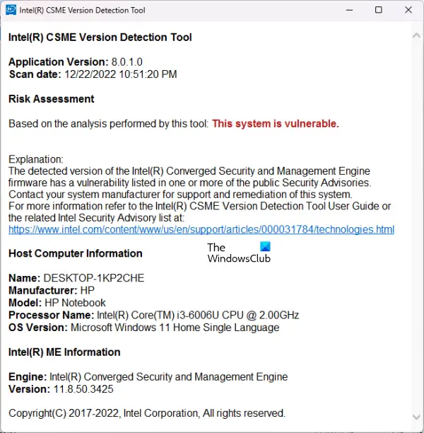 intel me firmware update