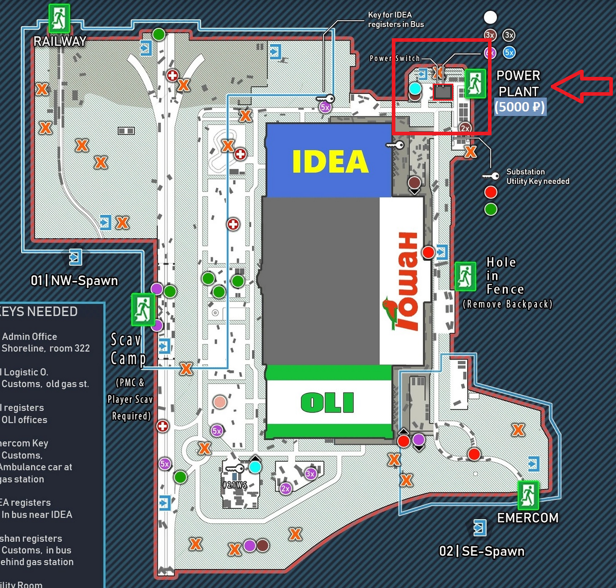 interchange extract map