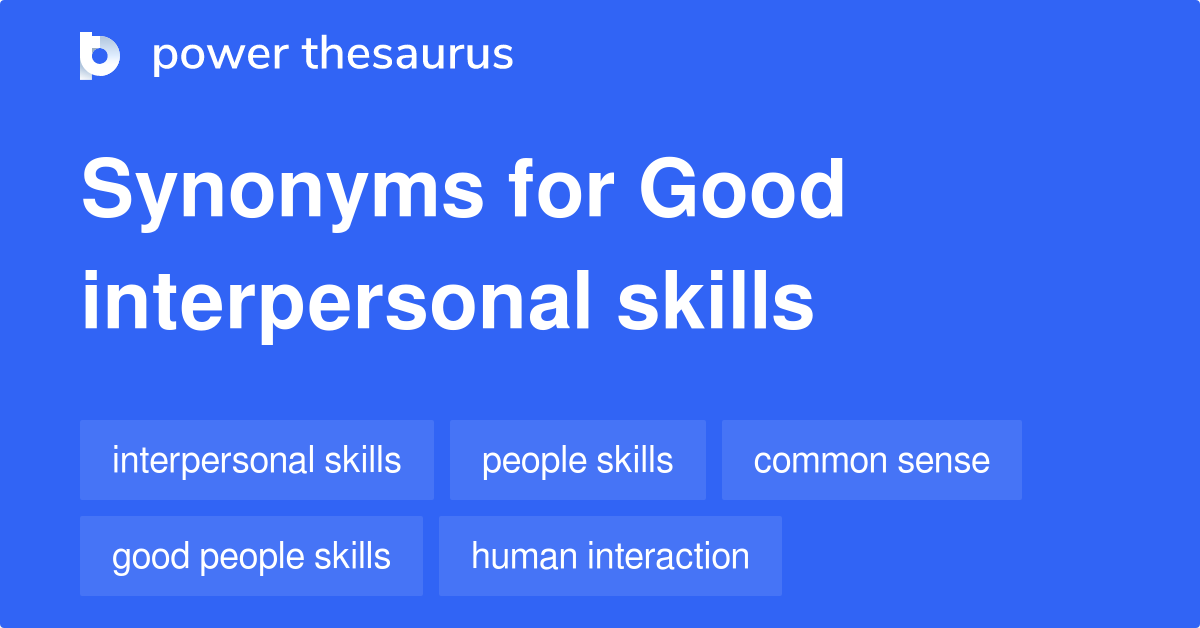 interpersonal skills synonym