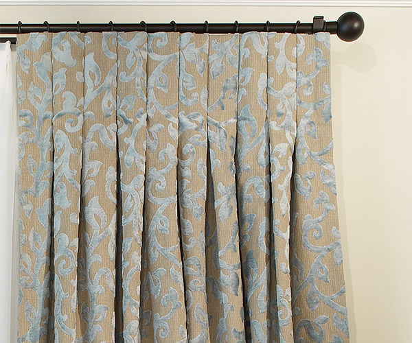 inverted pleat curtains