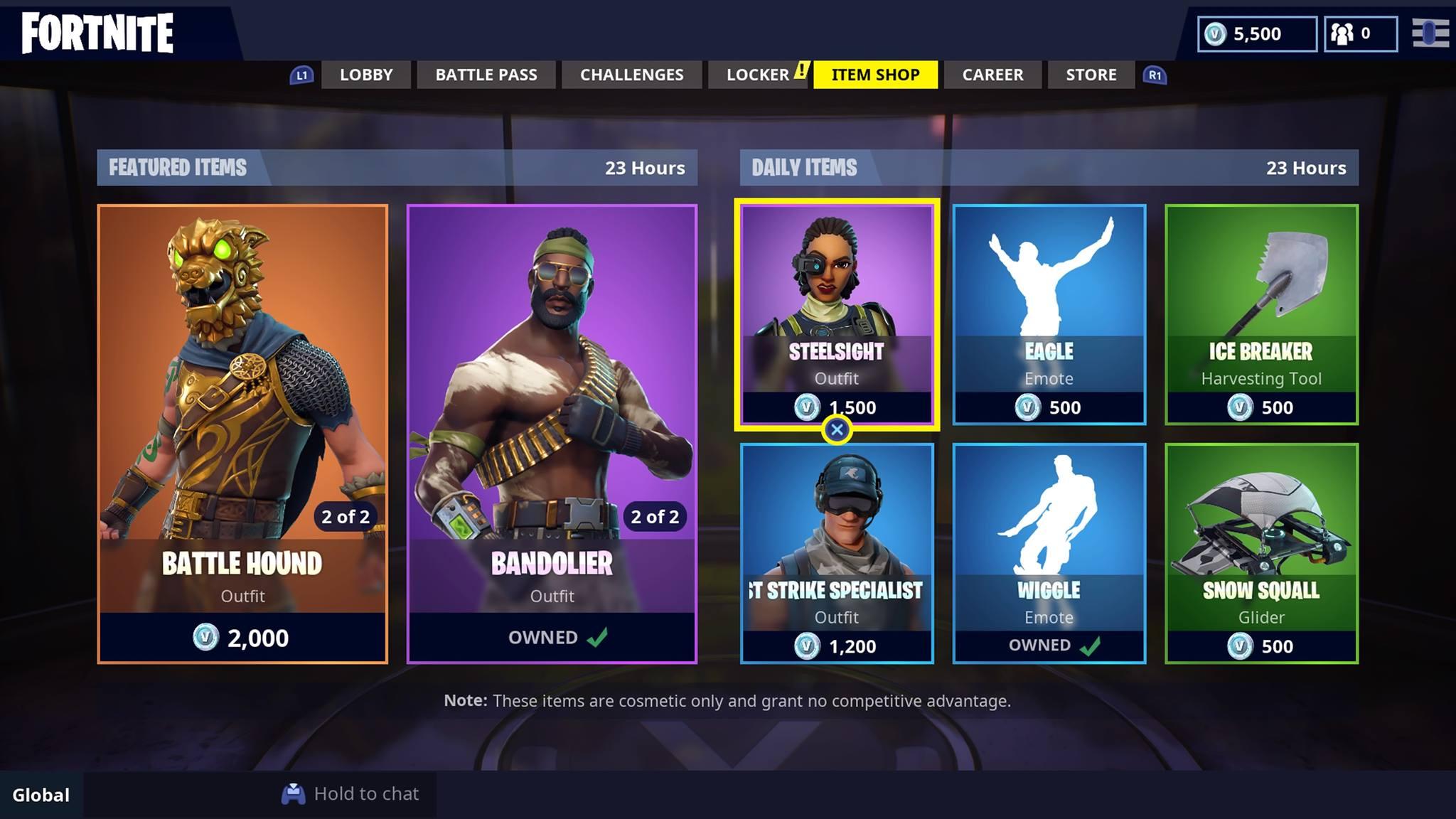 item shop