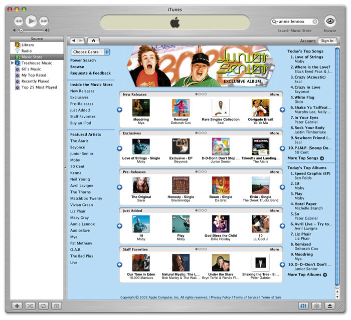 itunes music store