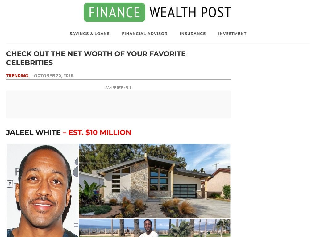 jaleel whites net worth