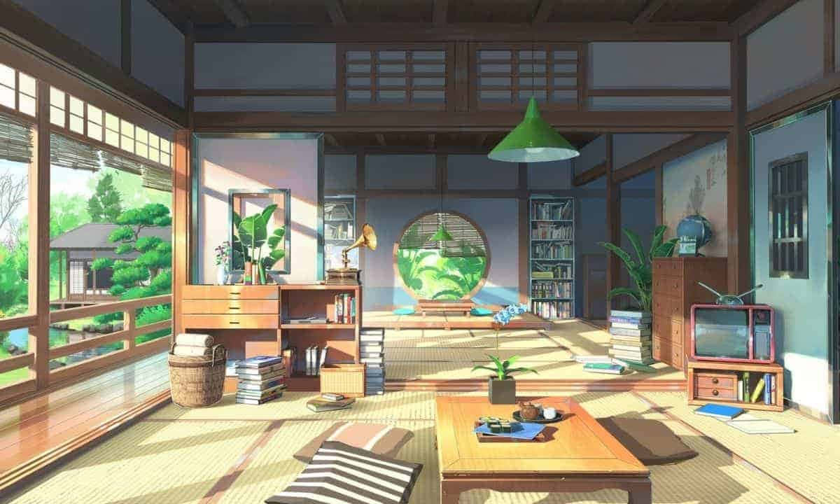 japanese house anime background