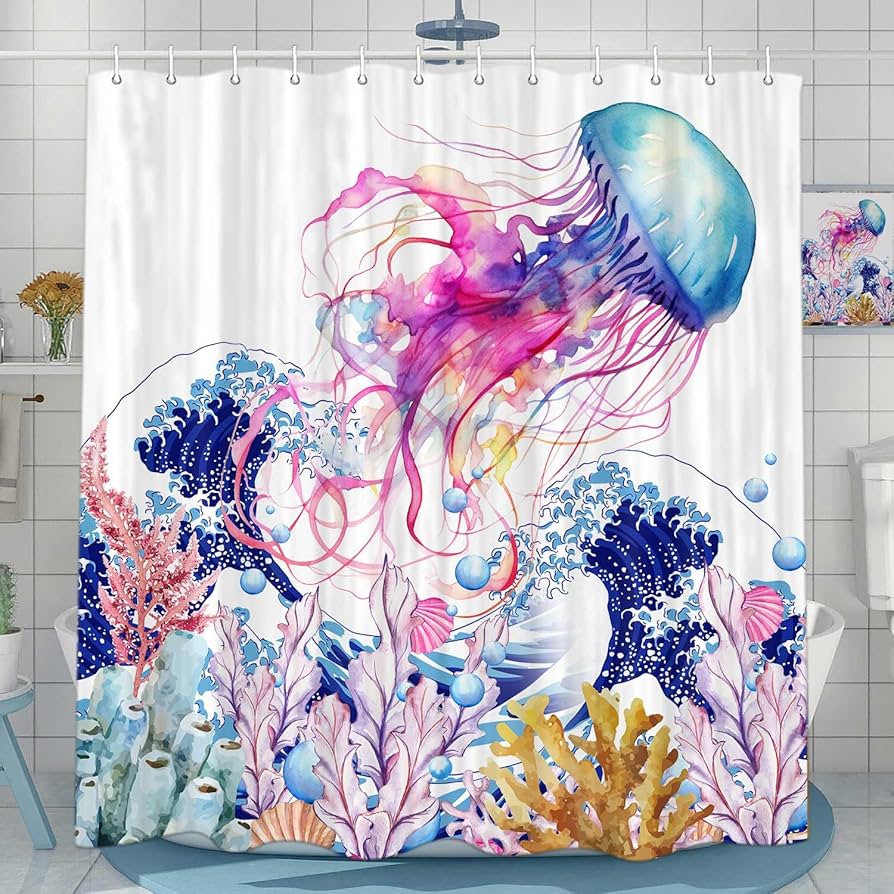 jellyfish bathroom decor