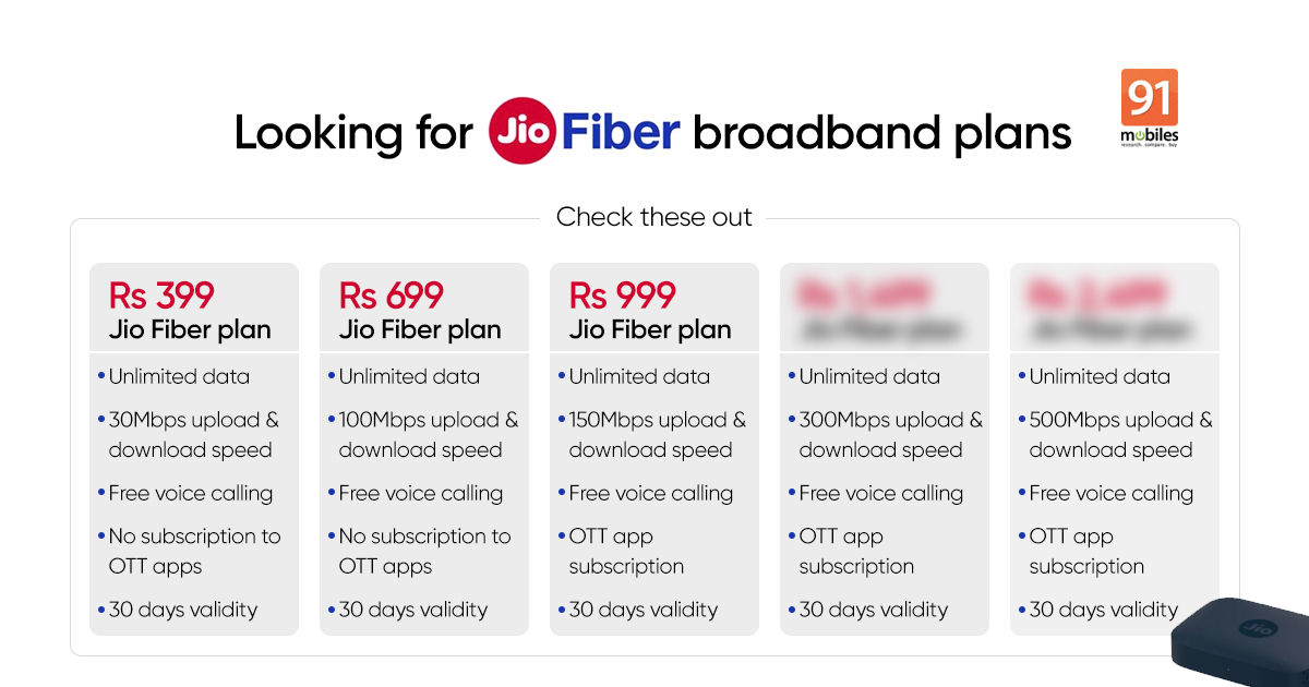 jio internet price