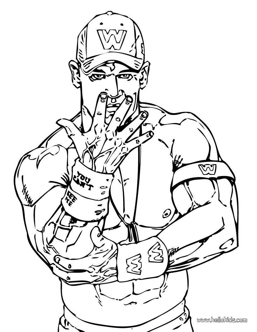 john cena coloring pages