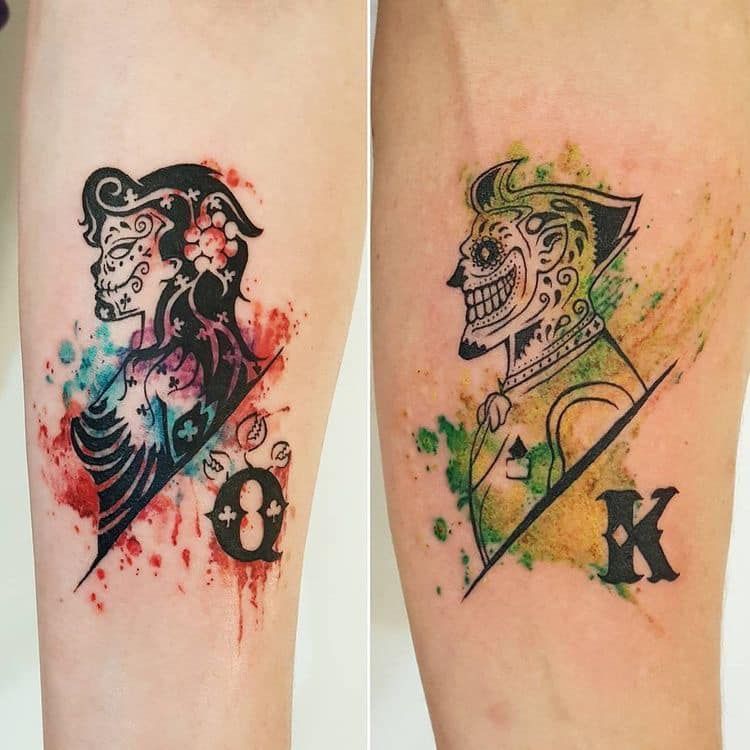 joker and harley tattoo