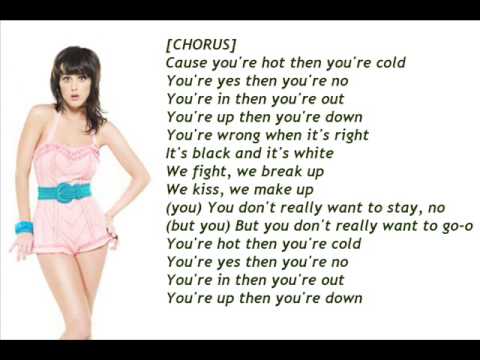 katy perry your hot and your cold lyrics