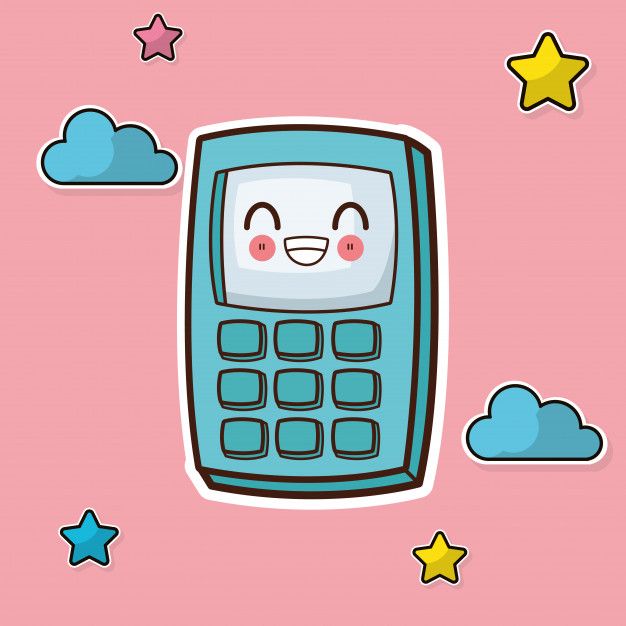 kawaii calculadora animada