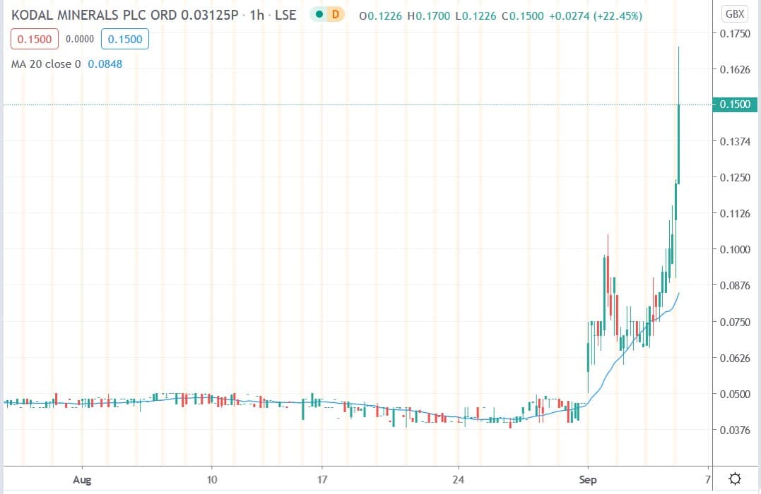 kodal share price