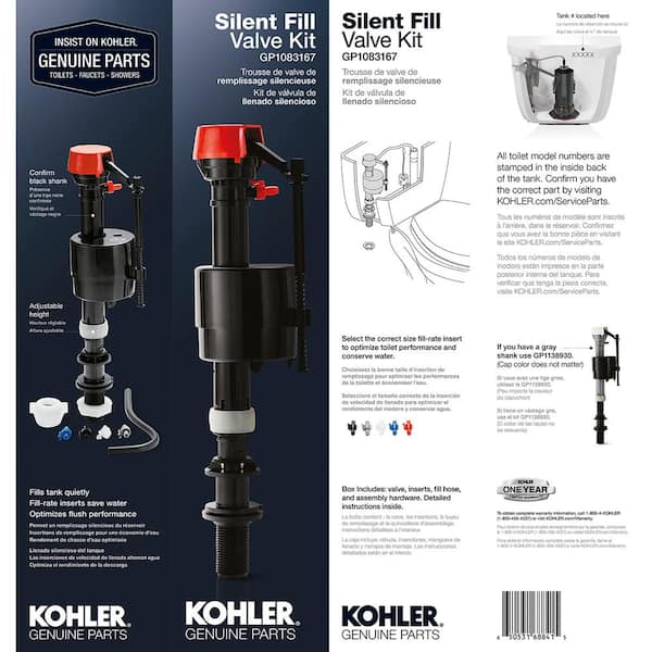 kohler toilet valve replacement