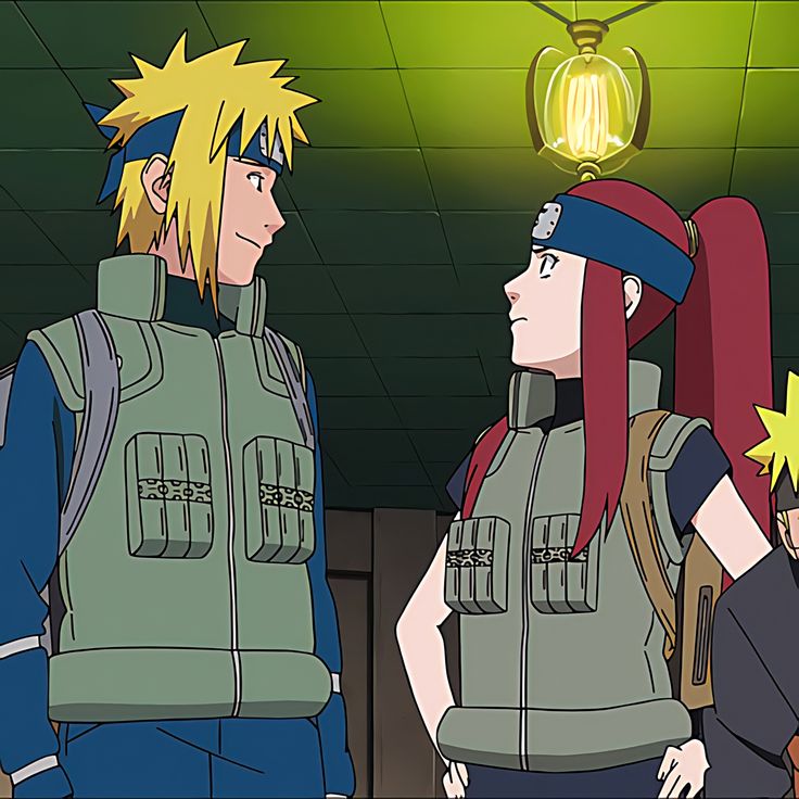 kushina uzumaki and minato namikaze