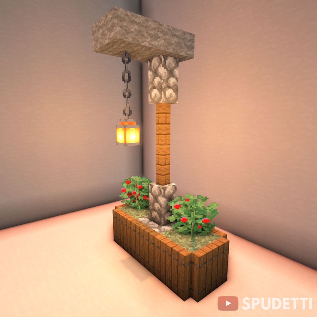 lamppost design minecraft