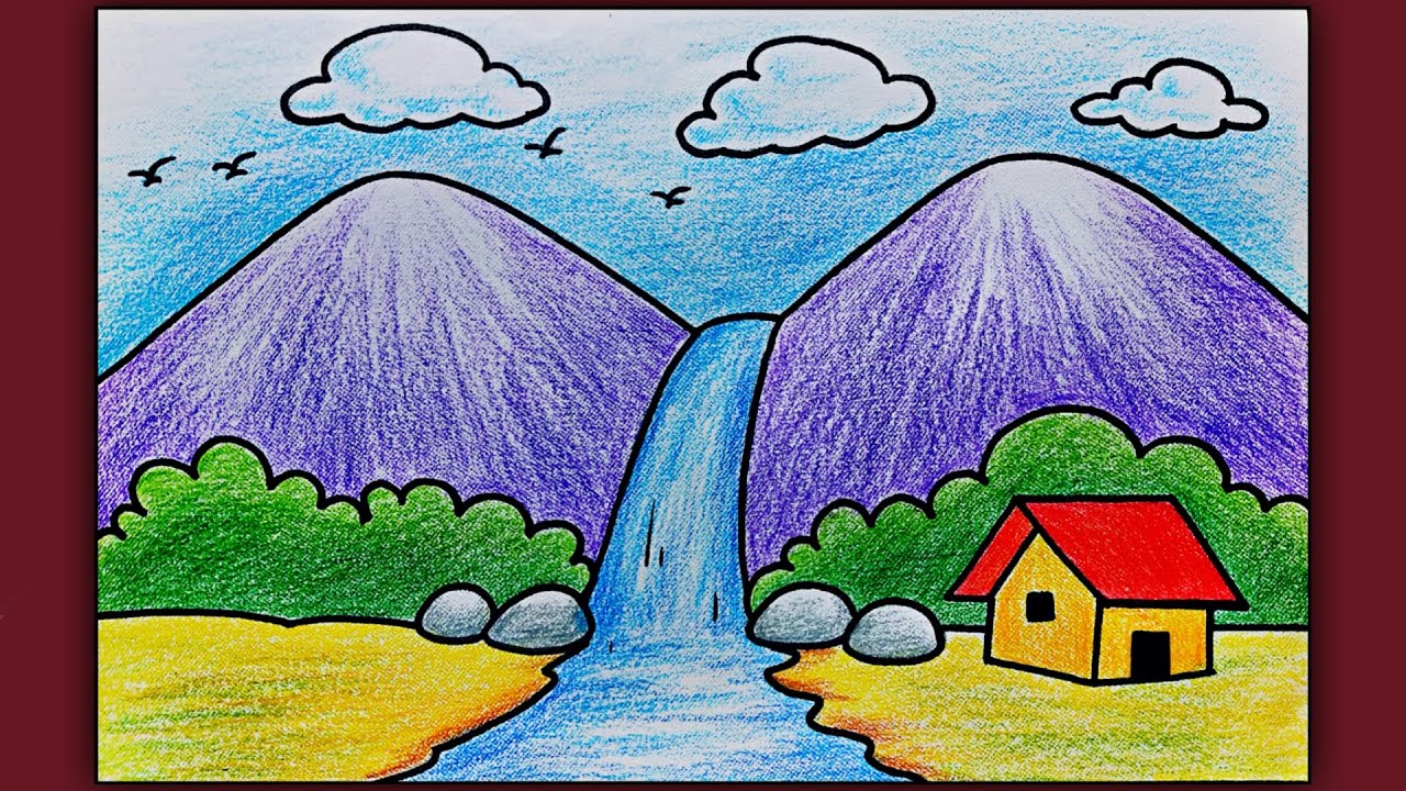 landscape drawings easy