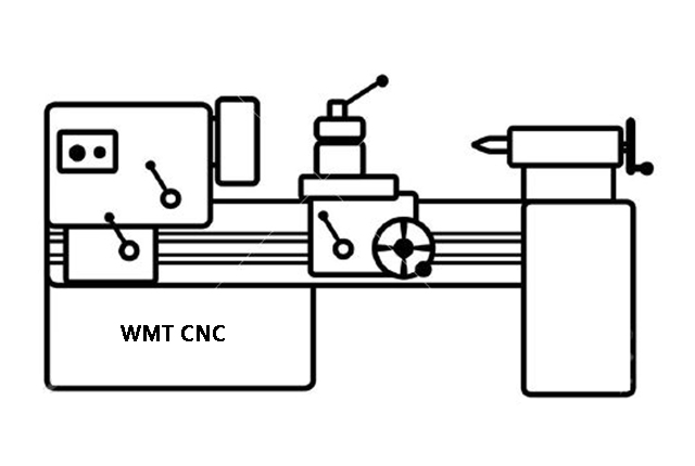 lathe machine diagram easy