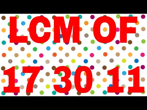 lcm of 11 and 17