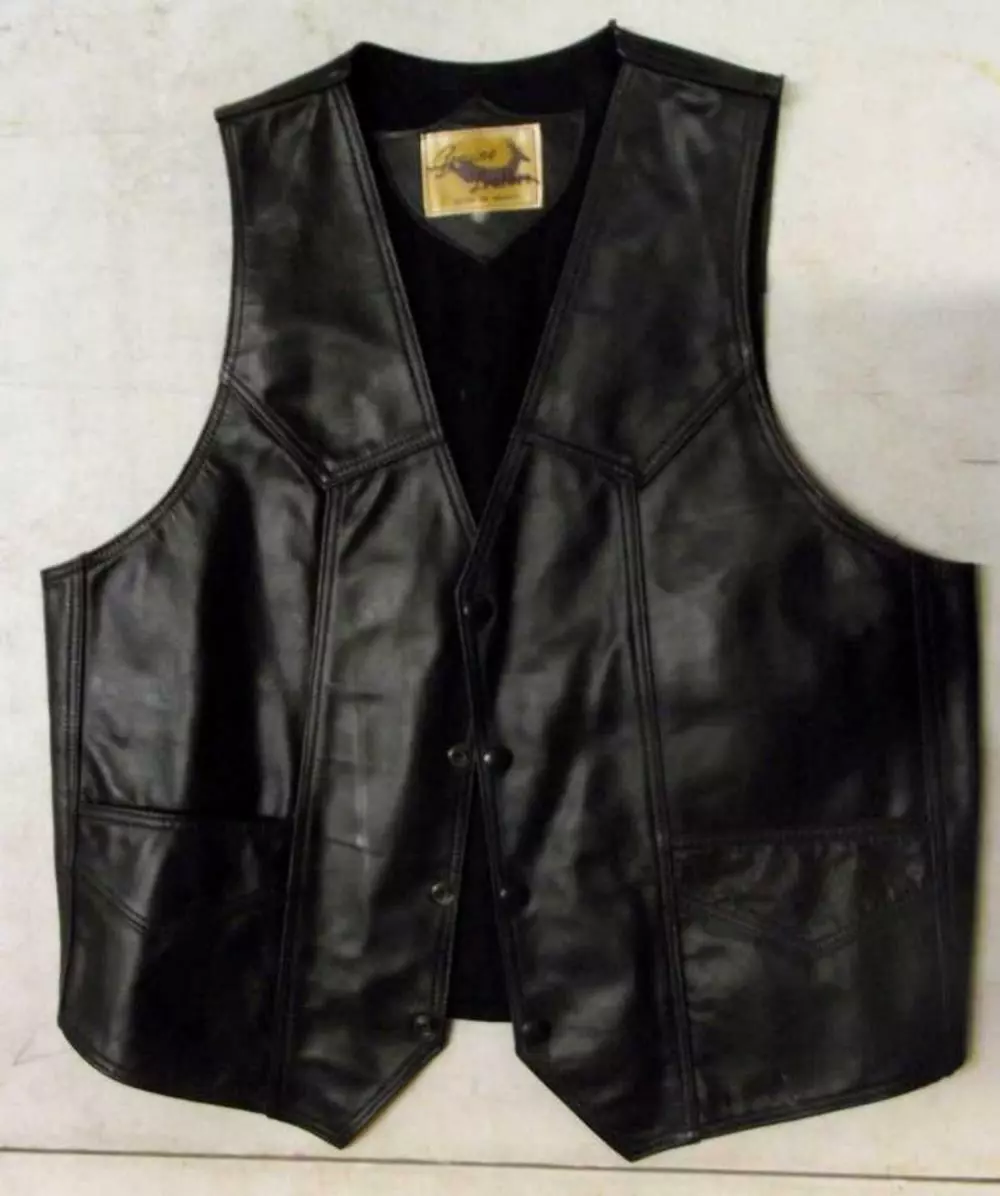 leather vest ebay