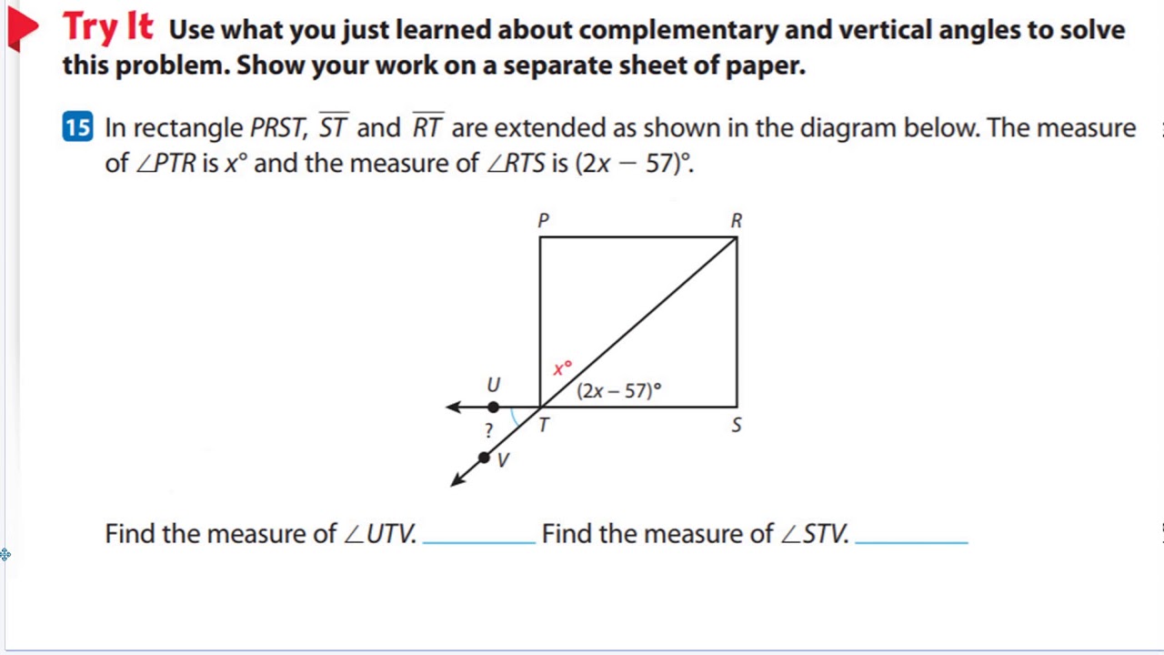 lesson 18 problem solving with angles answer key