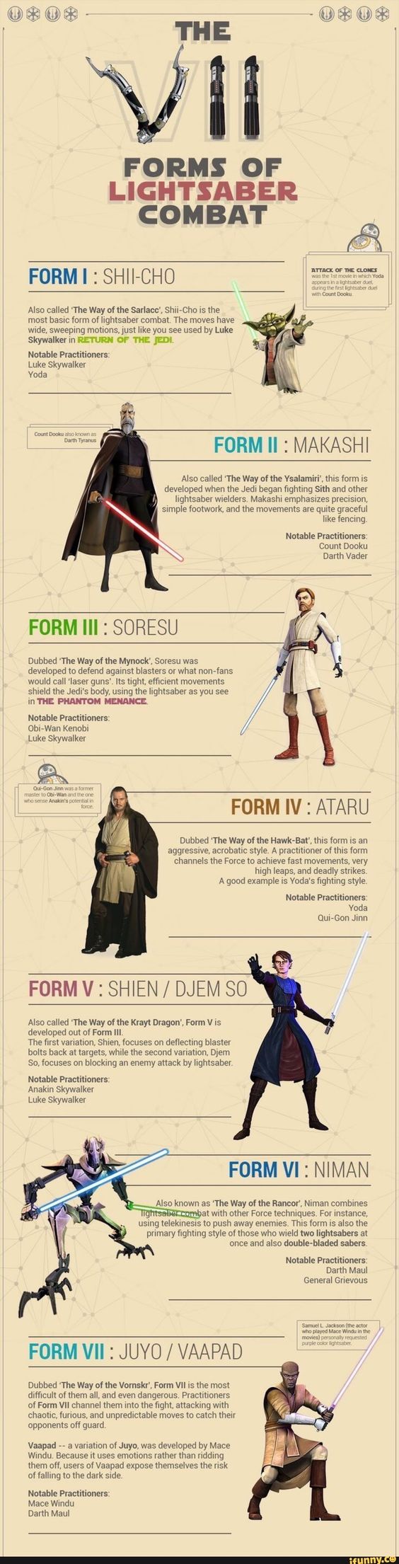 lightsaber combat forms