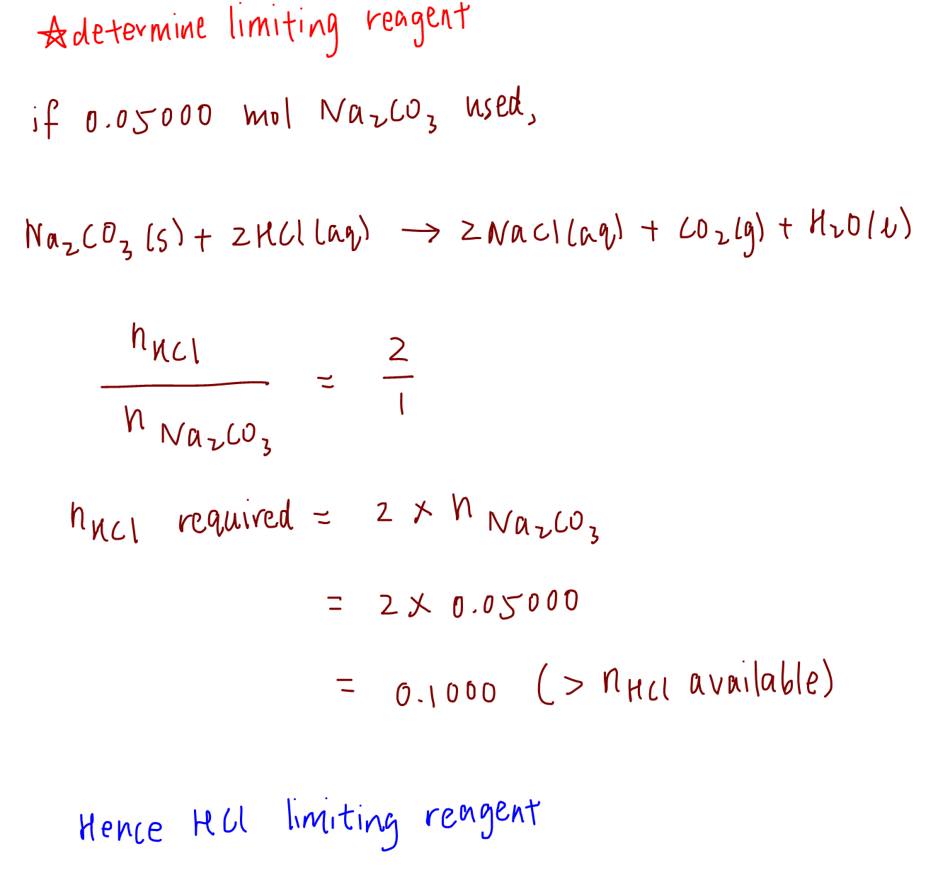 limiting reagent calculator