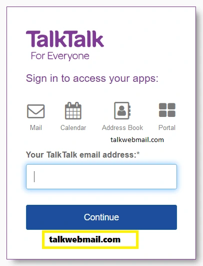 login talktalk email