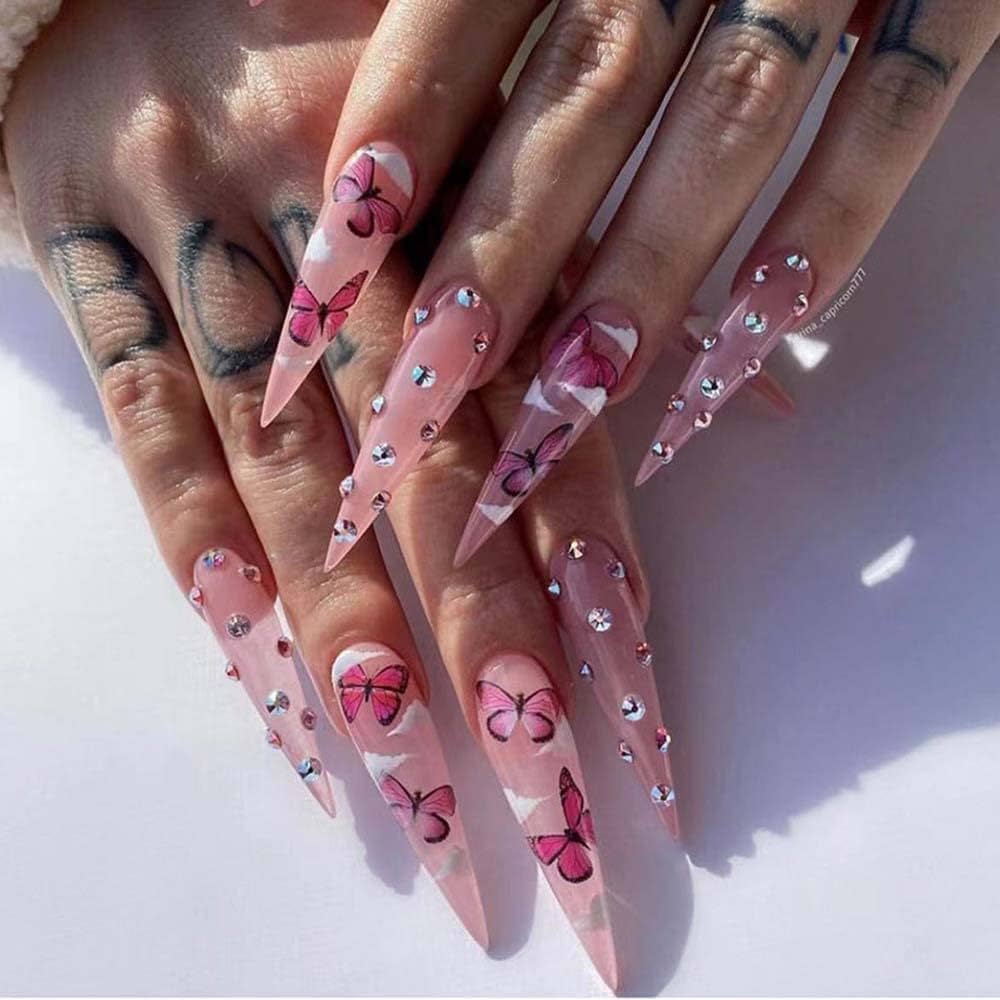 long stiletto nails