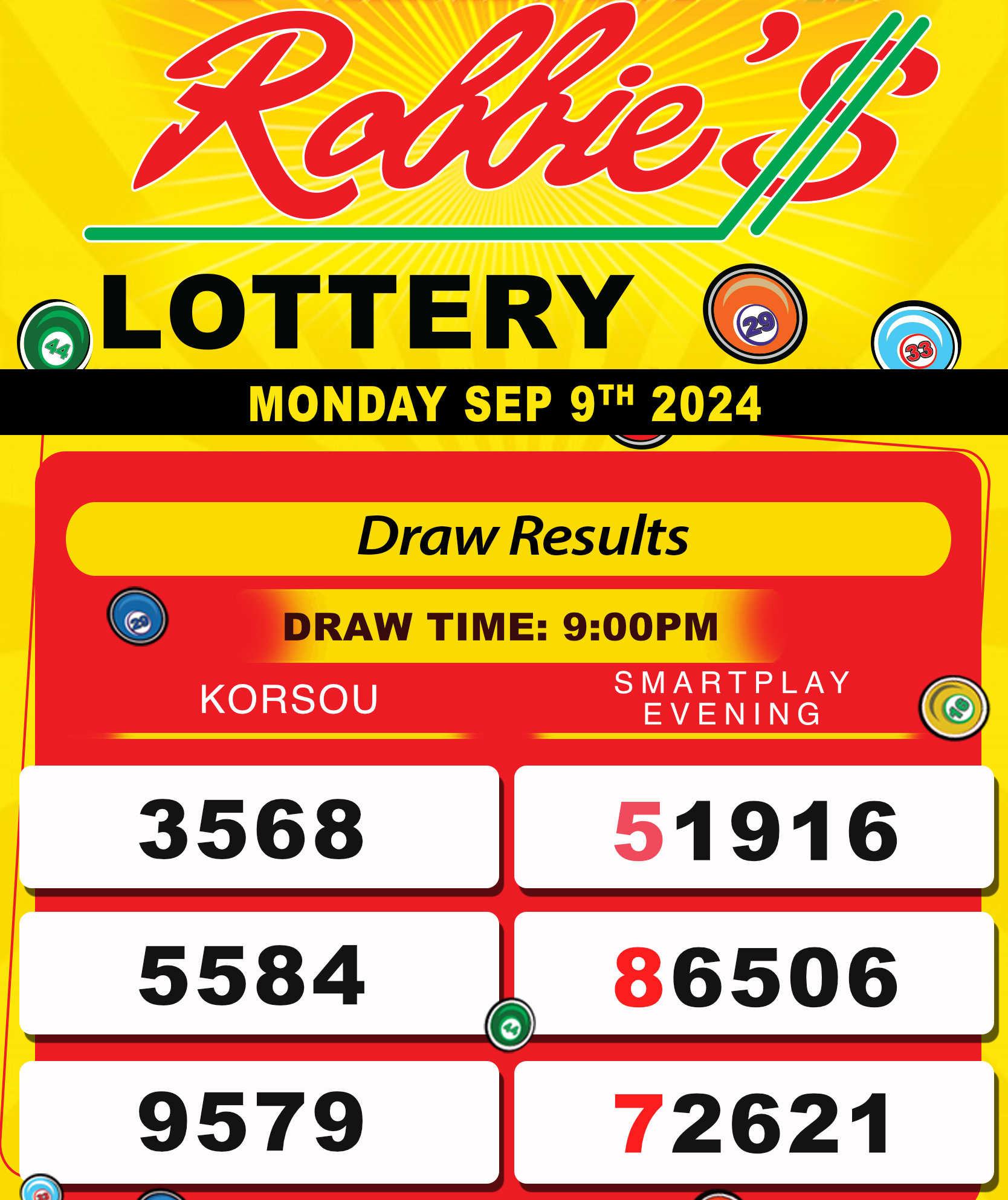 lottery results for saturday 9th september 2023